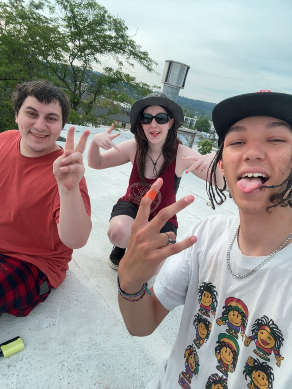 we are on the roof!